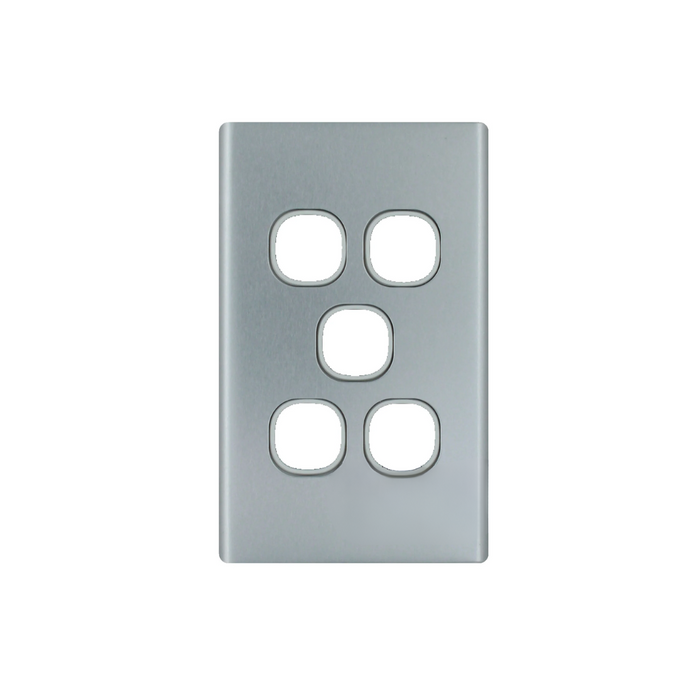 5 Gang Switch Aluminium