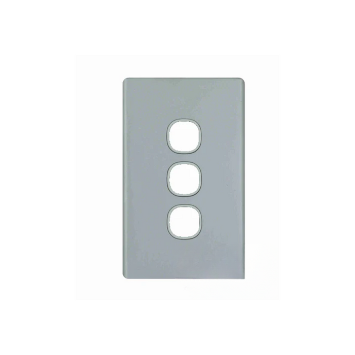 3 Gang Switch Panel Aluminium