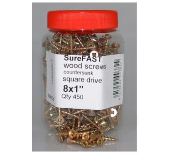 Screw1.25 inc, size 8, 600pcs per box