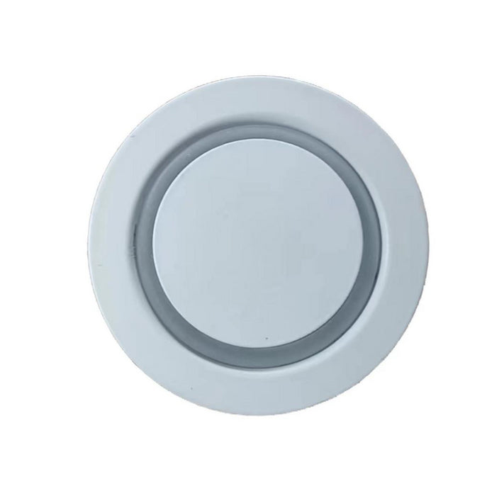 ZEFRA WHITE FRAME ROUND MODERN LED TRI-COLOURS RECESSED STEP LIGHT NON-SENSOR