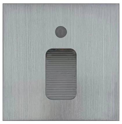 QUATAA SLIVER FRAME SQUARE MODERN LED WARM WHITE RECESSED STEP LIGHT WITH SENSOR