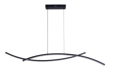 Streamline Curve LED Modern Ligh Black