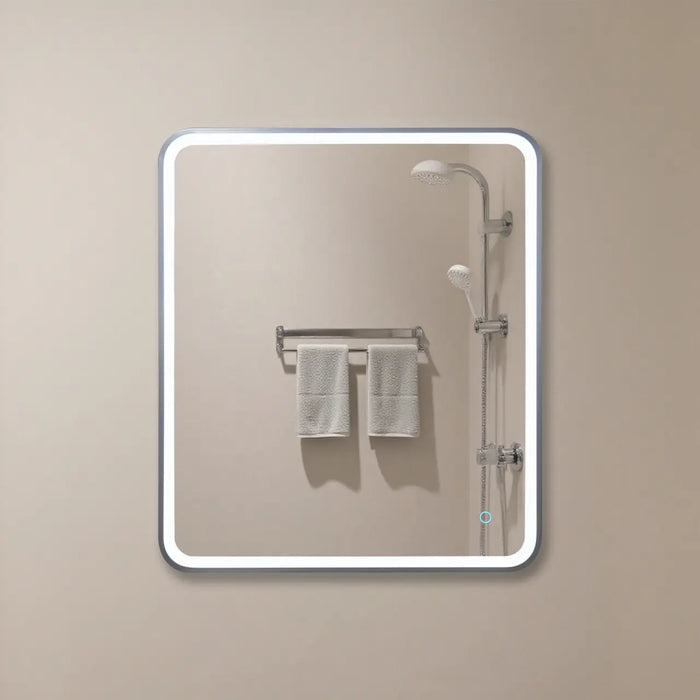 Rectangular LED Mirror Light – 600x700mm Grey Frame