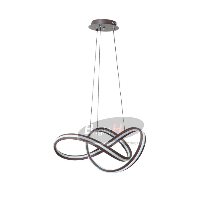 SPARK Modern Design LED White Curved Pendant Light