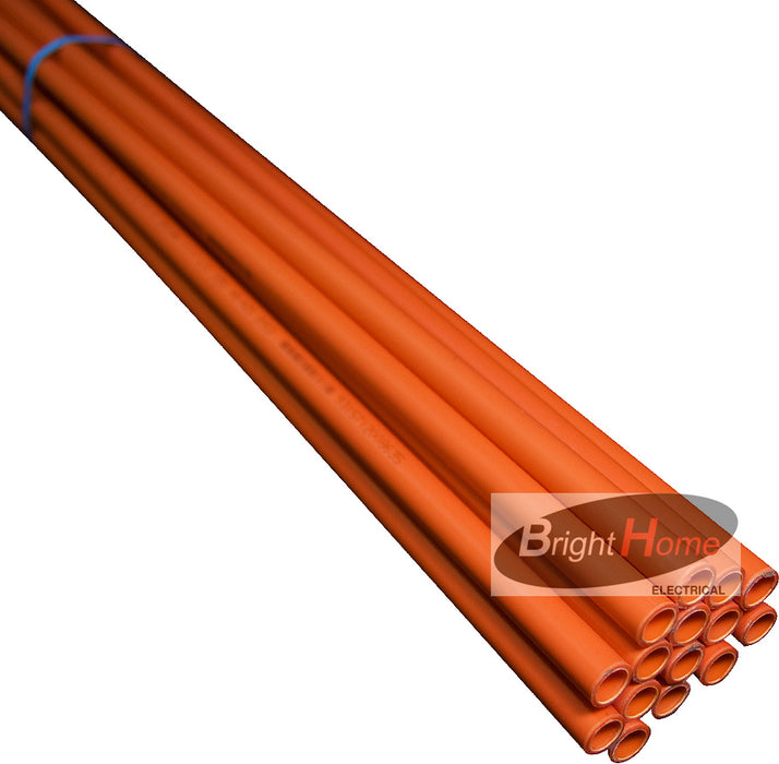 electrical conduit ducting 25mm 3m orange