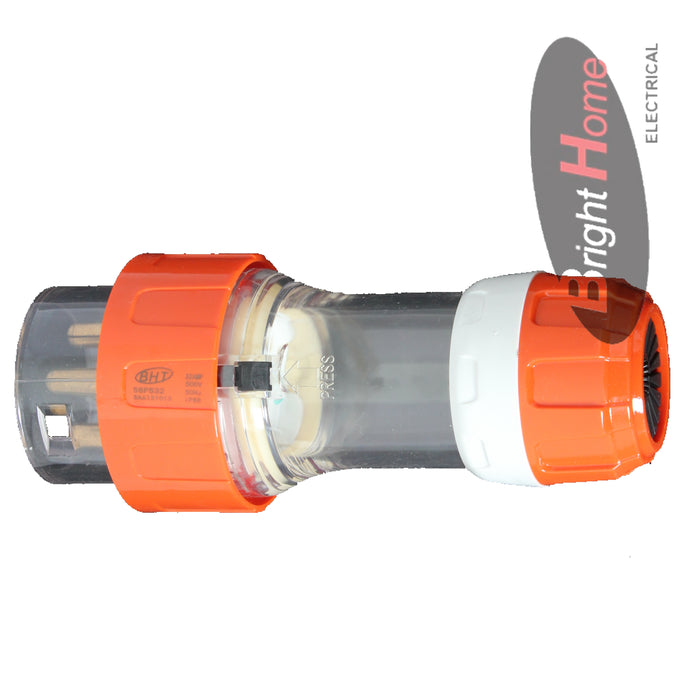 IS56 Plug 4 round pin 32A 500VAC IP66