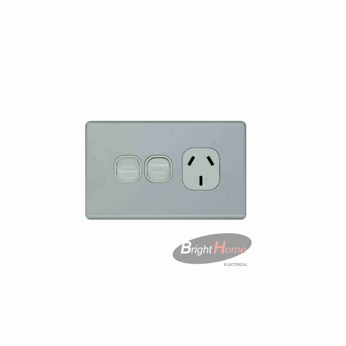 Single Extra Horizontal Aluminium Powerpoint