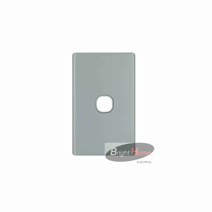 1 Gang Switch Cover Plate Only Aluminium