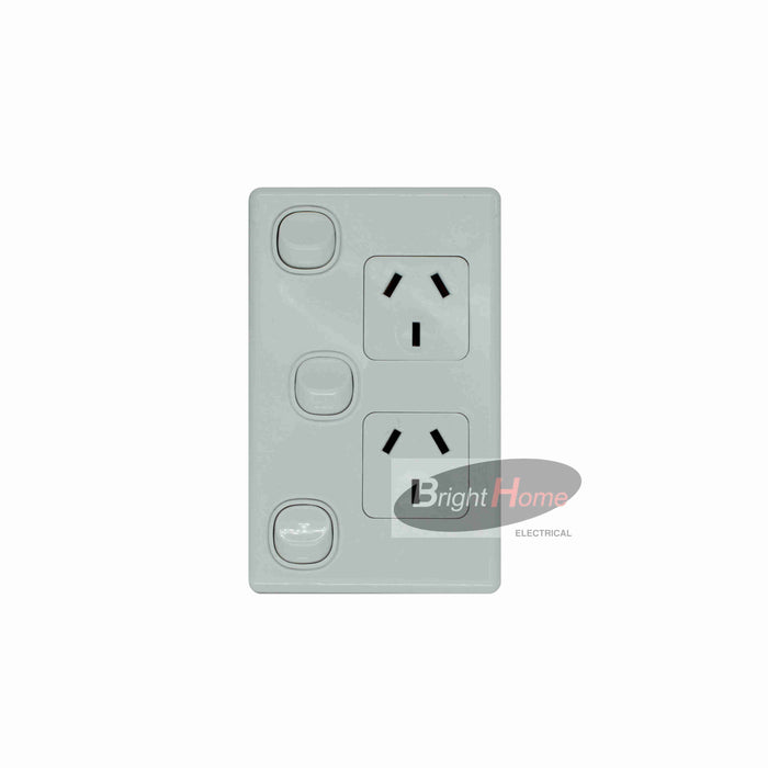Double with extra switch(Vertical)-WHITE