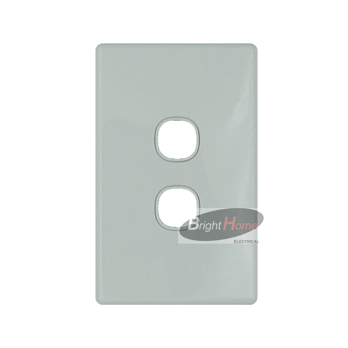 2 Gang Switch Cover Plate Only White