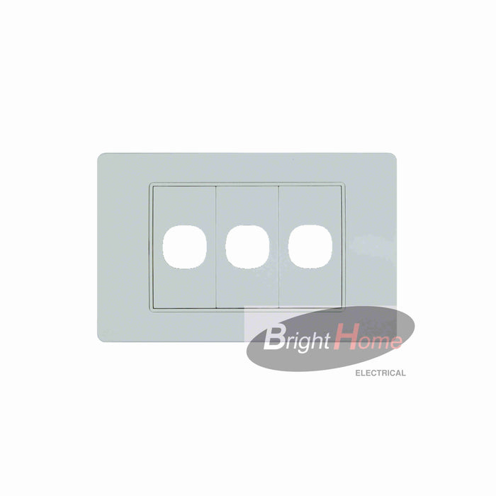 Titan 3 Gang Switch Panel White