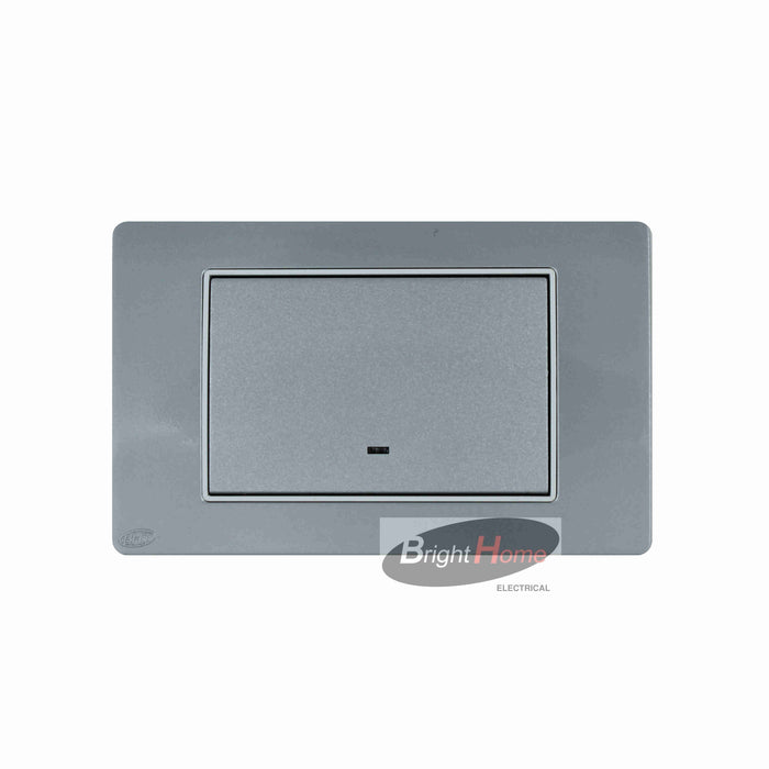 Titan 1 Gang Switch Aluminium