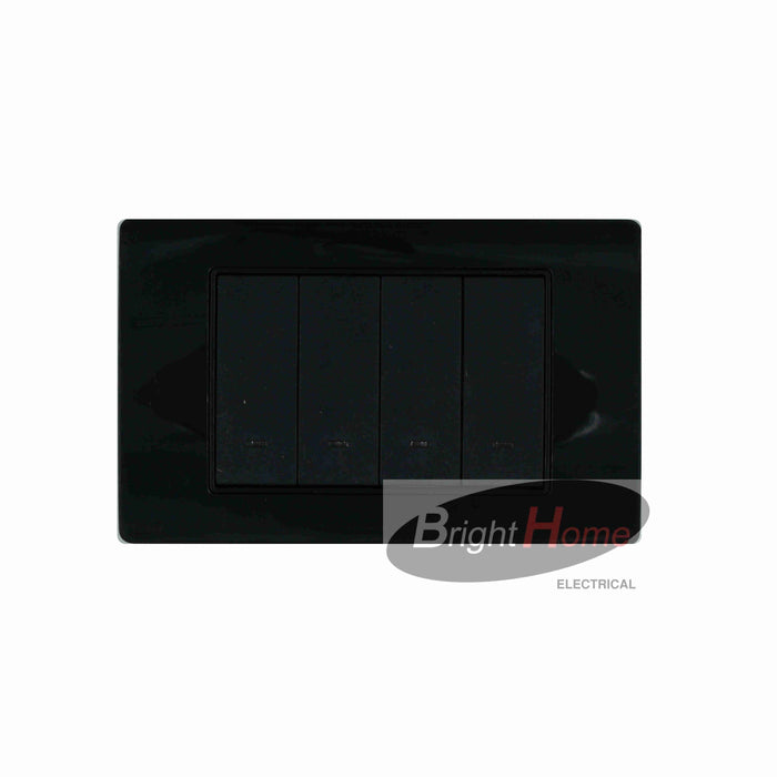 Titan 4 Gang Switch Black