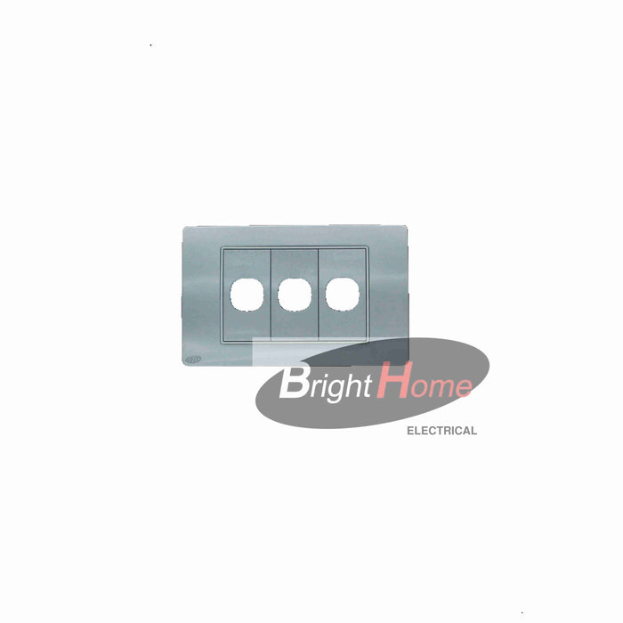 Titan 3 Gang Switch Panel Aluminium