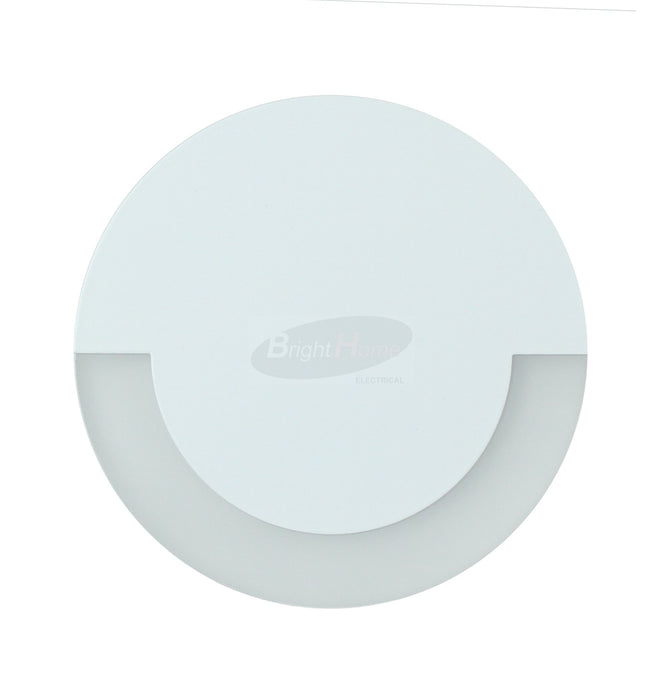 JD15-Y   White frame round modern LED Recessed step light/ multi-color tmperature available
