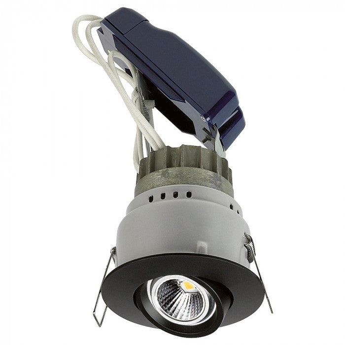 SU-LDLB90 MR16 LED Fire Rated 30 Min Tiltable Downlight BL/GD/SC/WH