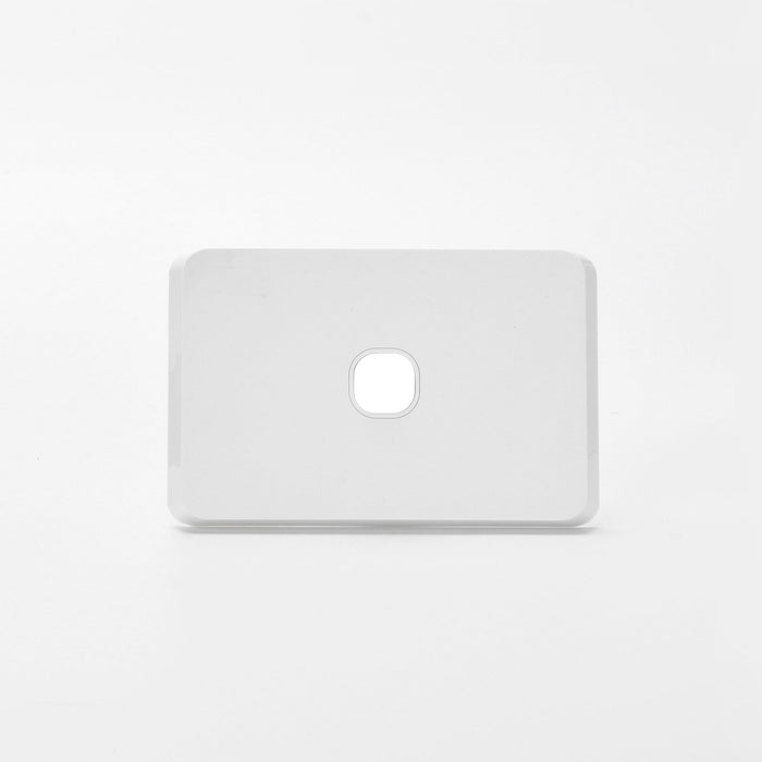 iLuxlite 1 Gang Switch Grid Panel Only - Less Mechanism - White