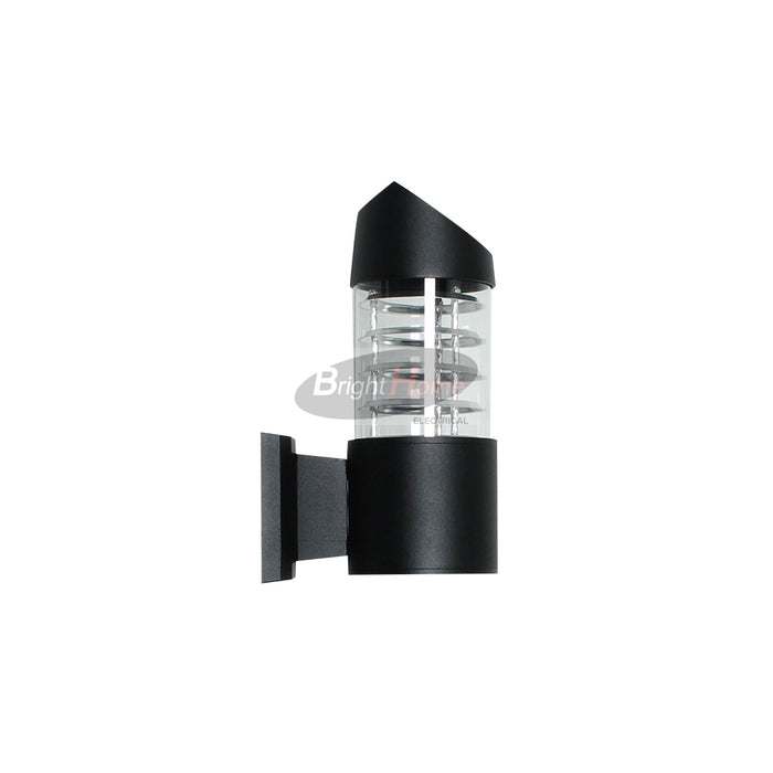 STEVE Black Glass Outdoor Light E27