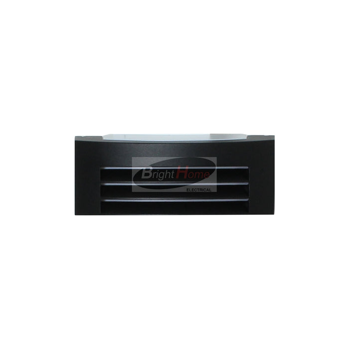 PIA Black Horizontal Grid Design Exterior Outdoor Light E27