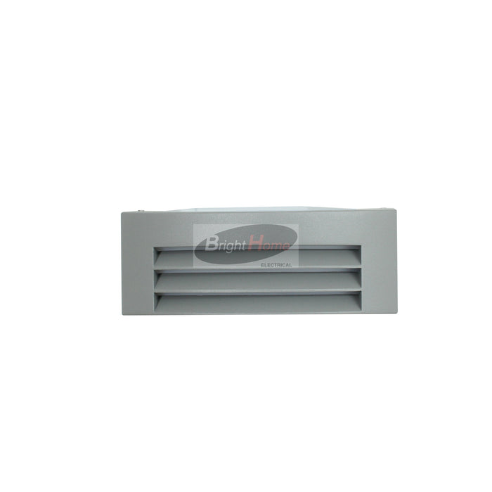 PIA Silver Horizontal Grid Design Exterior Outdoor Light E27