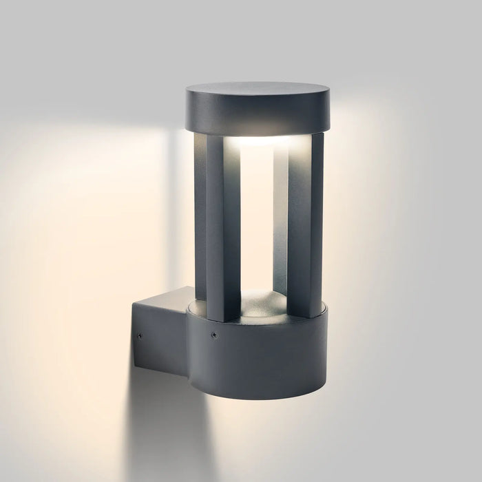 LED Wall Light – 5.5W, 3000K Warm White, Die-Cast Aluminum & Opal PC, IP44