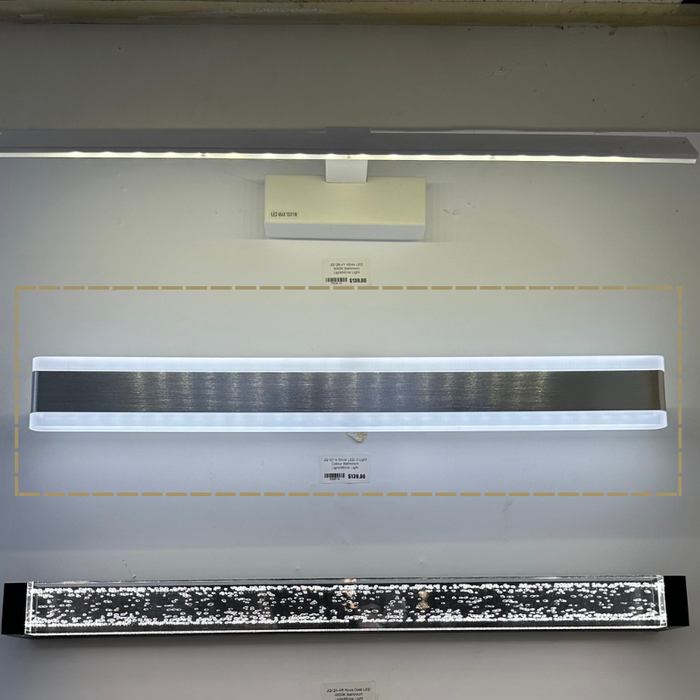 LUMINA Silver LED 3 Light Colour Bathroom Light/Mirror Light