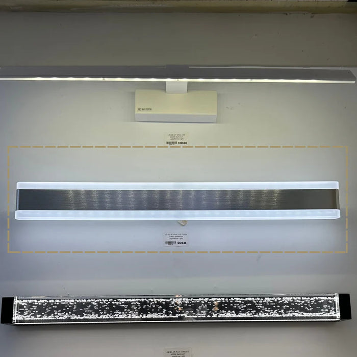 LUMINA Silver LED 3 Light Colour Bathroom Light/Mirror Light