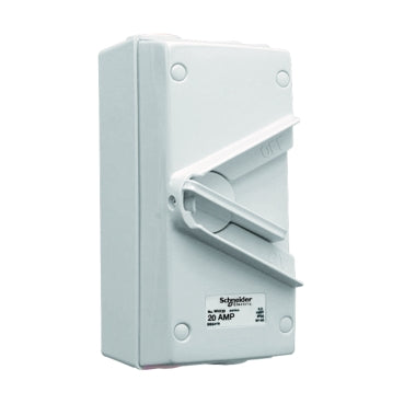 Isolate switch 1P/3P 415VAC 20A IP66