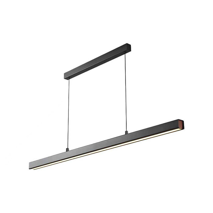 Industrial Matt Black Pendant Light 28W LED Warm White