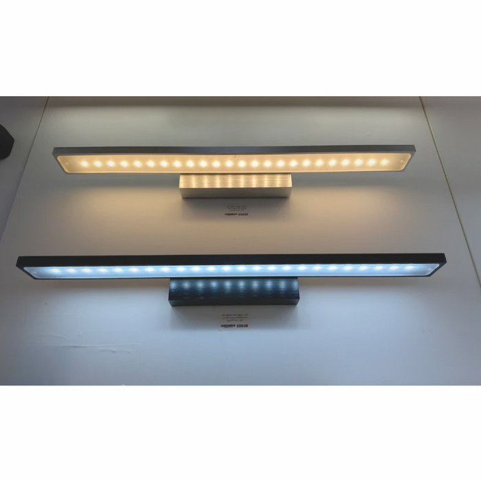PURELITE Black LED 3 Light Colour Bathroom Light/Mirror Light