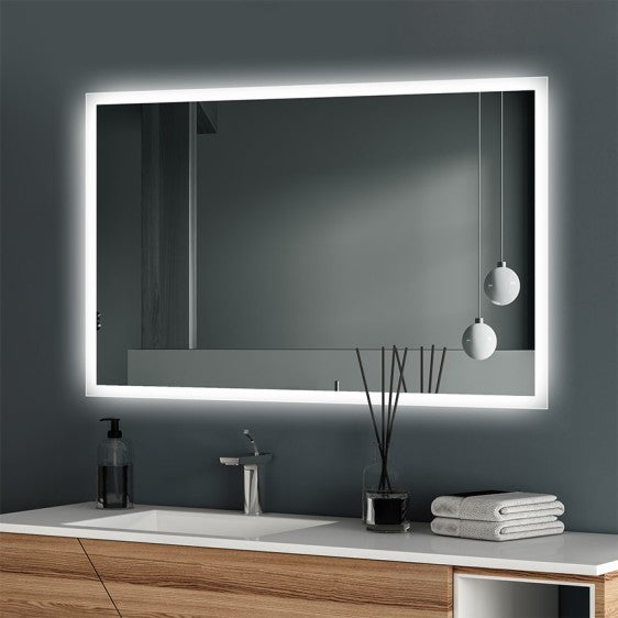 BREEZE White Frame 3 Light Color 1200*700 Led Mirror Light