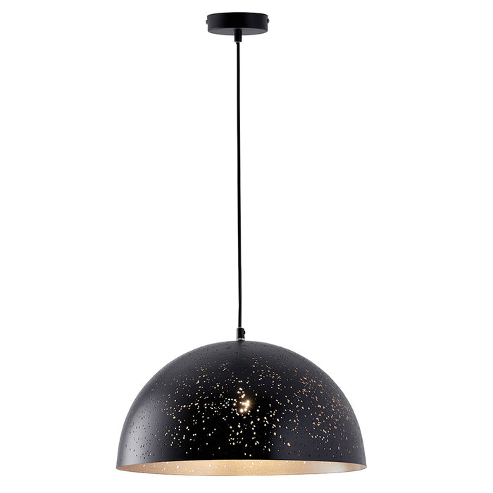 BRILLIANCE Corrosion Lampshade Black Metal Industry Design LED Pendant Light