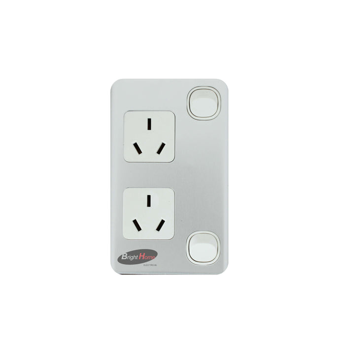 Slim Double powerpoint 10a (Vertical), White base AL cover