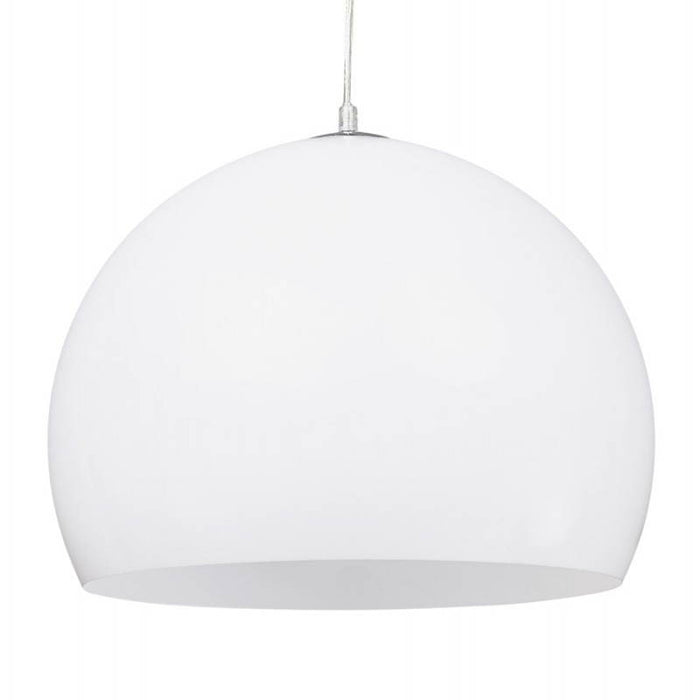 CD129-S White Glass Round Shape Modern LED Pendent Light