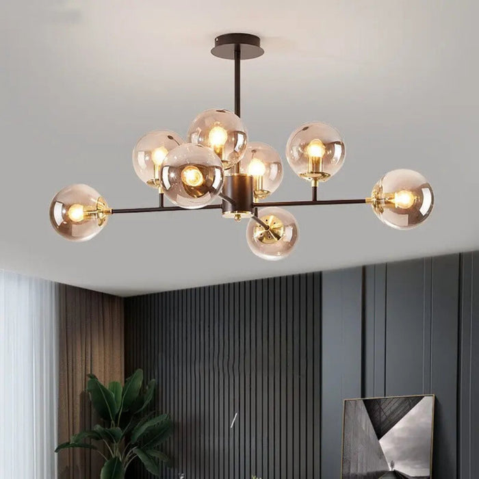 BEAMX E27*8 Glass Pendant Lamp