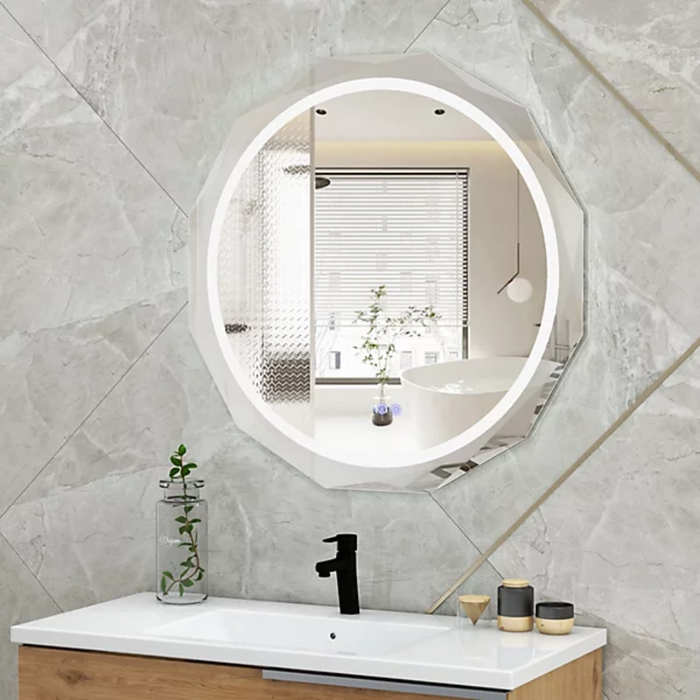Prisma 800 LED Mirror 16-Sided, Motion Sensor, 3-Color Light & Defogger
