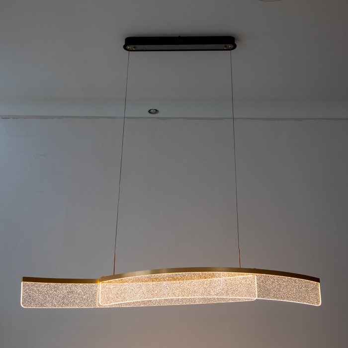 Industrial LED Column Light Aluminum Iron Acrylic 40W 3000K Warm White