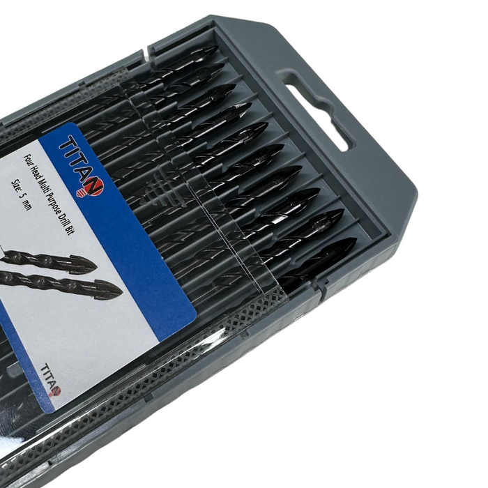 Titan 4 Head Multi Purpose Drill Bit 5mm 10pcs Per Pack