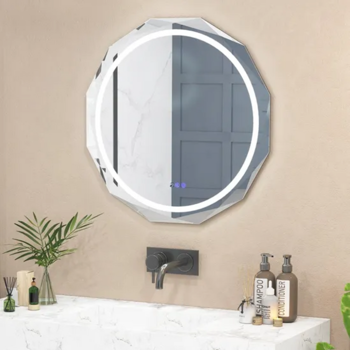 Prisma 800 LED Mirror 16-Sided, Motion Sensor, 3-Color Light & Defogger