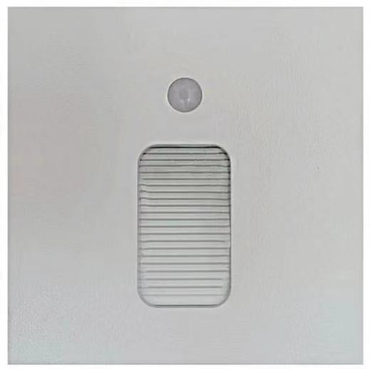 QUATAA WHITE FRAME SQUARE MODERN LED COOL WHITE RECESSED STEP LIGHT WITH SENSOR