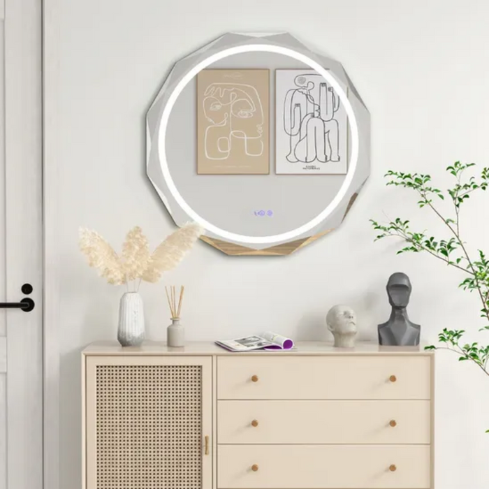 Prisma 800 LED Mirror 16-Sided, Motion Sensor, 3-Color Light & Defogger