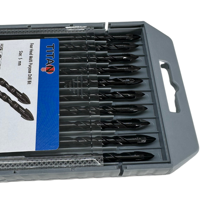 Titan 4 Head Multi Purpose Drill Bit 5mm 10pcs Per Pack