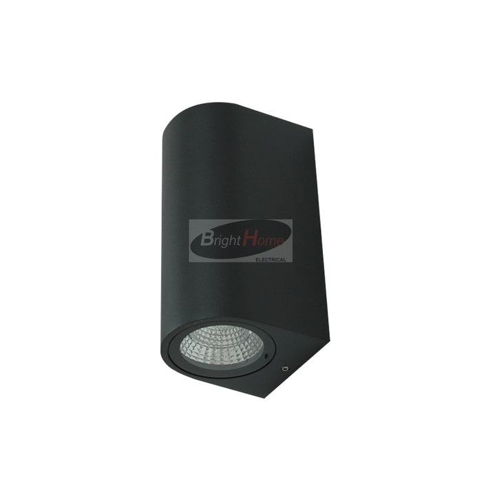SW206-5012B Black Outdoor Wall Light Build in LED COB 3Wx2, 3000K, IP54