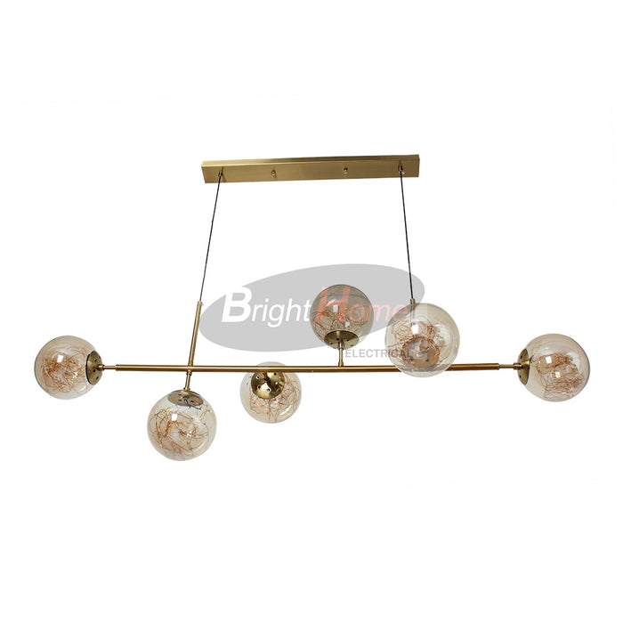 CD10110G06 LED  Chandelier Lighting Glass Pendant Lamp Decorative Hanging Pendant Light Antique Brass Modern Decoration Hotel Design Luxury Gold