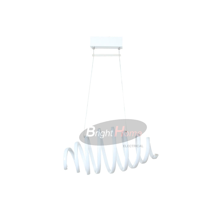 CD116-AW (5806)Modern Design White LED Spiral Pendant Light