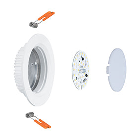 LX-Di-D03-9y 9W 95cut White Cover LED Warm White 3000k Down Light