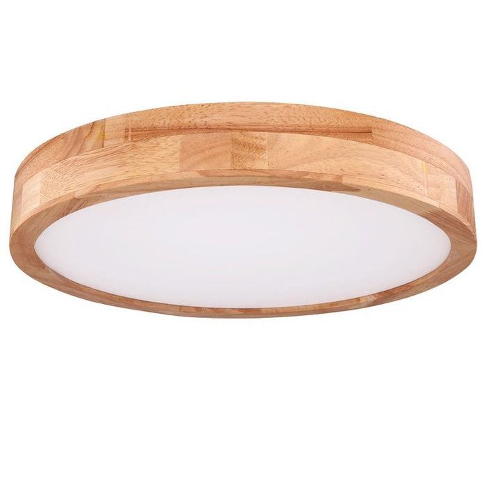 Round White Cover With Wooden Border LED  LED Celling Light