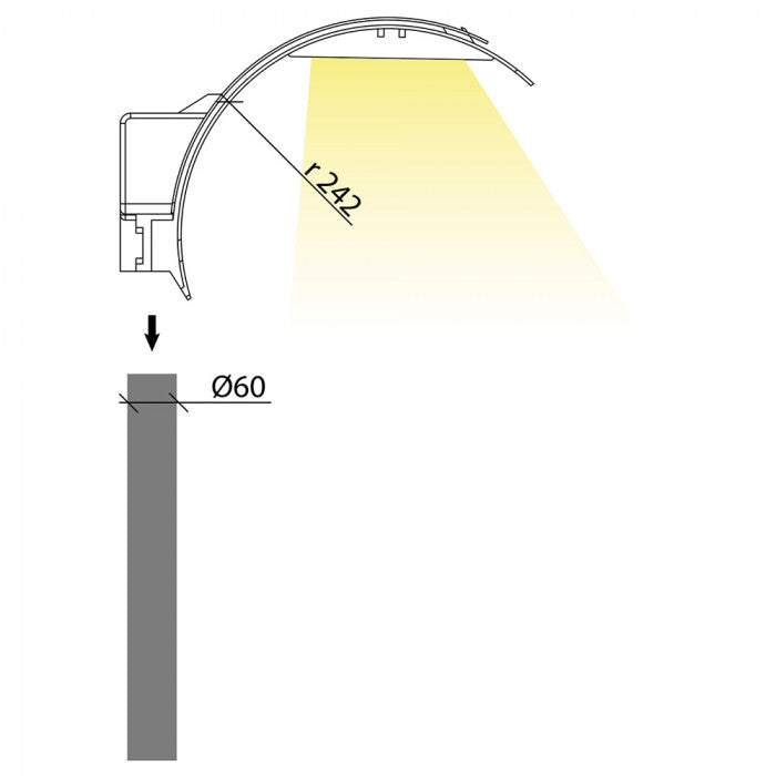 SU-Arc Road 5 Metre Optics Lantern Head-F60382-R5
