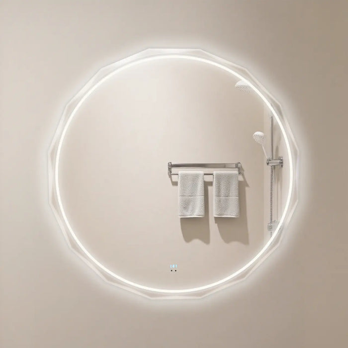 Prisma 800 LED Mirror 16-Sided, Motion Sensor, 3-Color Light & Defogger