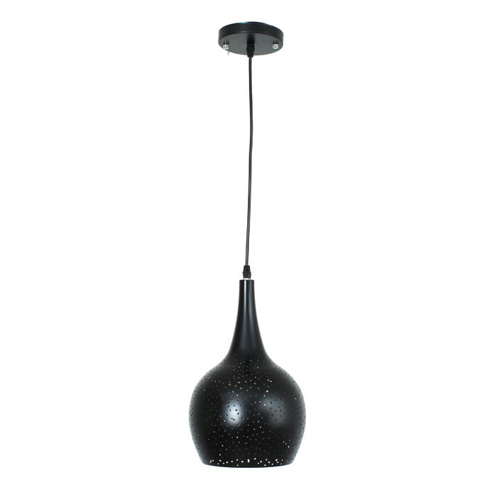 BRILLIANCE Black Metal Industry Design LED Pendant Light